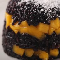 休闲小糕点香芒紫米糕带带