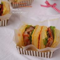 吐司新吃法之一新奥尔良三明治