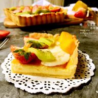 彩虹水果奶酪派