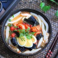 鲜虾番茄面鱼儿