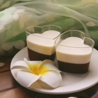 巧克力牛奶双色布丁