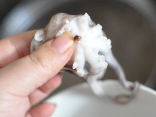 1、香辣八爪鱼,八爪鱼去牙洗净。