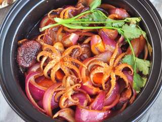 14、香辣八爪鱼,成品。