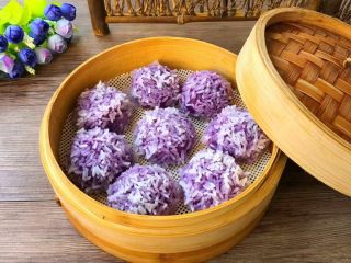 15、紫薯糯米丸子,成品图二