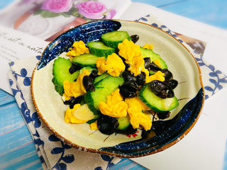 19、黄瓜木耳炒鸡蛋,成品图