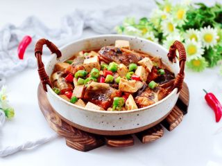 17、啤酒酱香海鲶鱼豆腐,做完上桌就秒光咯～