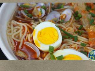 16、蛤香海鲜面,成品展示