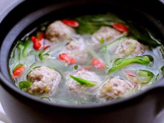 21、手工肉丸萝卜丝煲,出锅喽