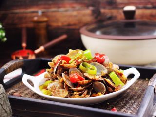 14、辣爆花蛤,成品一