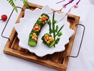 16、清新养眼的翠竹报春,成品一