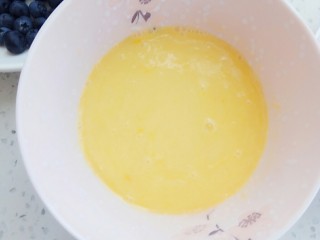 7、水果松饼,搅拌均匀