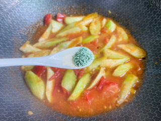 13、番茄炒丝瓜,蔬之鲜调味