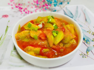 14、番茄炒丝瓜,成品图