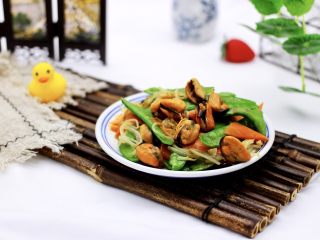 13、荷兰豆海鲜豆芽小炒,成品一