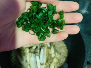 16、葱油蛏子,加葱粒；