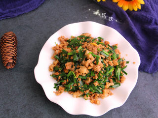 12、肉沫韭菜,成品