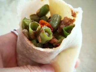 16、肉末豆角,来，一起吃饭吧！