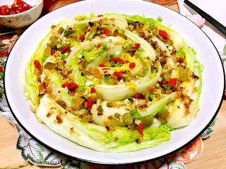 19、简单方便又美味➕蒜蓉粉丝娃娃菜,成品