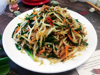 26、爆炒绿豆芽,成品