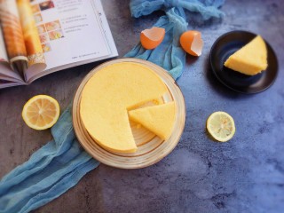 23、松软可口~戚风蛋糕(六寸版),切块就开吃吧,松软可口