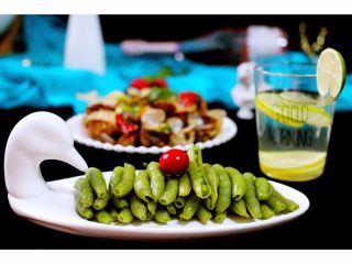 13、风味花蛤,配上一盘五香豆豌豆