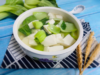 18、油菜豆腐,成品图