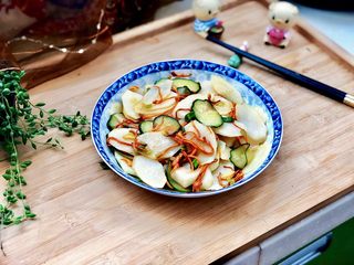 21、白雪却嫌春色晚➕虫草花清炒山药,成品