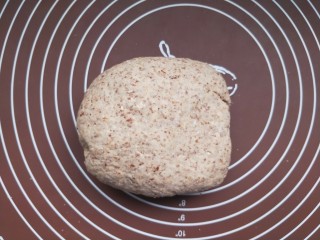 5、全麦麦麸馒头,和成面团，盖上面盆醒面五分钟。