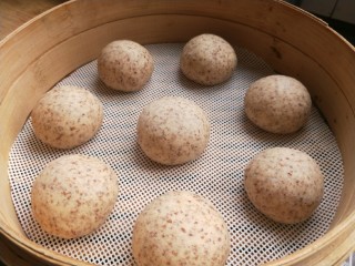 12、全麦麦麸馒头,依次做好所有的，有间隔的放在笼屉里。