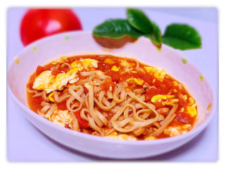 19、鸡蛋西红柿打卤面,鸡蛋西红柿打卤面成品图！