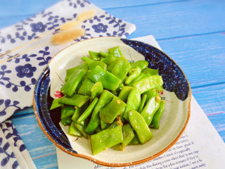 19、爆炒豆角,成品图