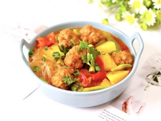 18、自制丸子一锅炖,成品一