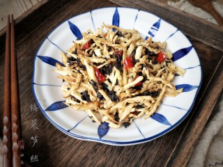14、梅菜笋丝,成品。
