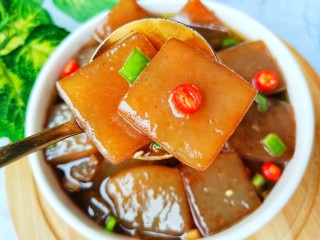 15、红烧魔芋豆腐,无敌好吃。