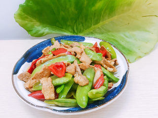 16、荷兰豆炒肉片,成品图