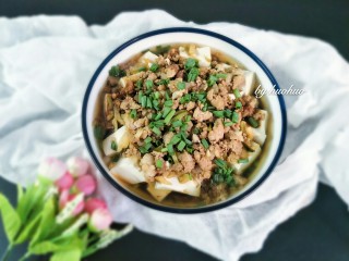 13、榨菜肉末蒸豆腐,成品图