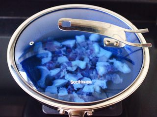 4、番茄啤酒炖鸭,盖上锅盖大火烧开后，继续煮5分钟左右。