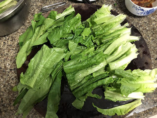 3、蚝油油麦菜➕柳塘新绿却温柔,油麦菜切段