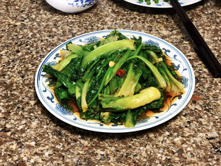 16、蚝油油麦菜➕柳塘新绿却温柔,成品