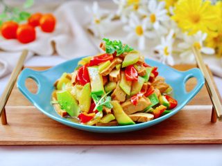 18、香干辣炒西葫芦,成品一