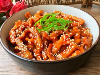 10、糖醋里脊肉,成品图一