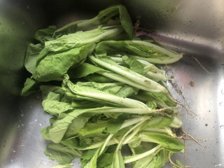 1、香菇炒青菜,准备新鲜的小青菜。