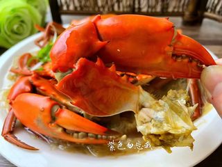 9、粉丝蒸青蟹,美味的粉丝蒸青蟹做好了，超级鲜美哦。