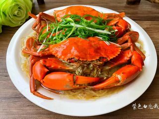 10、粉丝蒸青蟹,成品图一