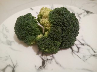 1、绿色美食+营养饭团,西兰花2瓣，不需要太多