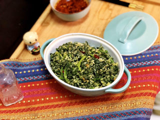 26、蒜泥茼蒿➕蒜泥蒸茼蒿,成品