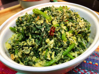 27、蒜泥茼蒿➕蒜泥蒸茼蒿,成品