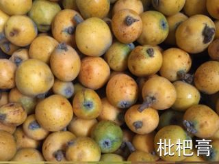 2、枇杷膏,如图成熟的枇杷