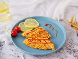 11、无油黄金烤鸡排,成品图