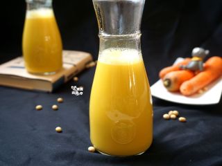 14、【胡萝卜豆浆】补肝明目长个子,成品图